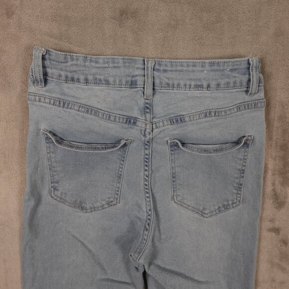 Cotton On Jeans High 90s Distressed Jean –‎ Women's Size 4 – Light Wash Blue - Picture 11 of 12